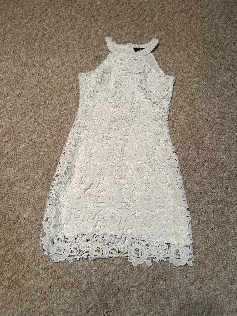 White Lulus Lace Dress